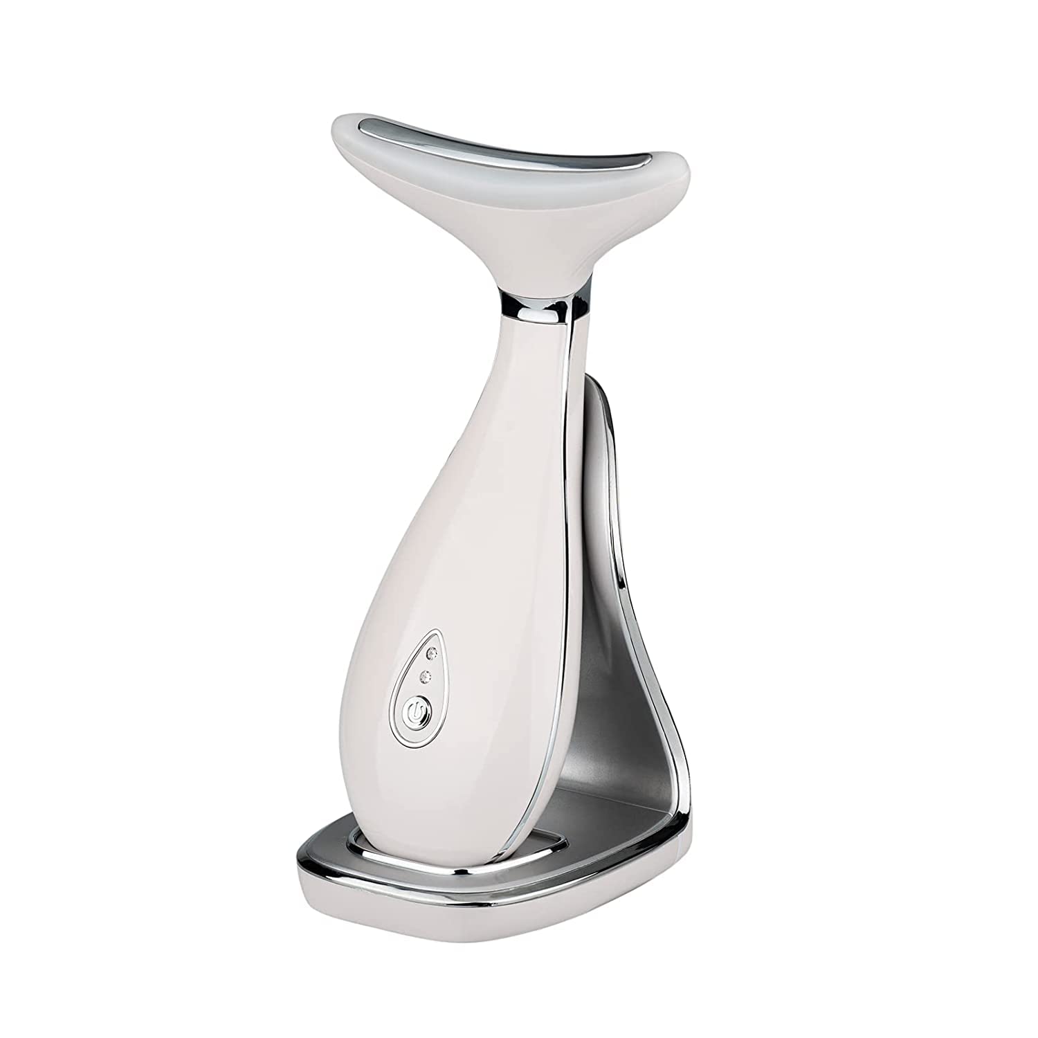 VRAIKO Lily Neck Face Massager, Face Sculpting Tool, Skin Rejuvenation Device with Thermal, Triple Action LED and Vibration, for Anti-Aging, Lifting and Tightening Sagging Skin (Frosted Black)