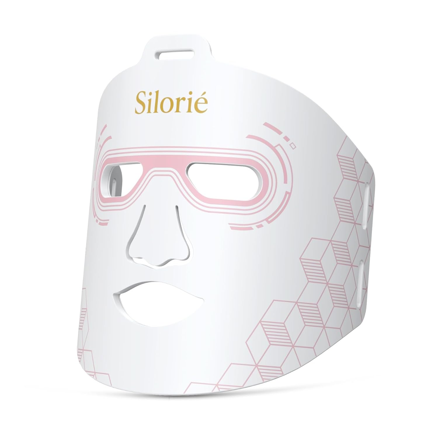 Silorié LED Face Mask Light Therapy, 4-Color Facial Mask with Near Infrared Light, 288 LEDs, 3 Modes, 3 Intensity Levels, USB-C Rechargeable Skin Care Device