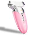 Red Light Beauty Device for Face and Neck, Based on High-end Red and Blue LED Light, Facial Cold and Hot, Vibration Technology, 3 Color Led Face and Neck Beauty Device for Home Use, Light Pink (Pink)