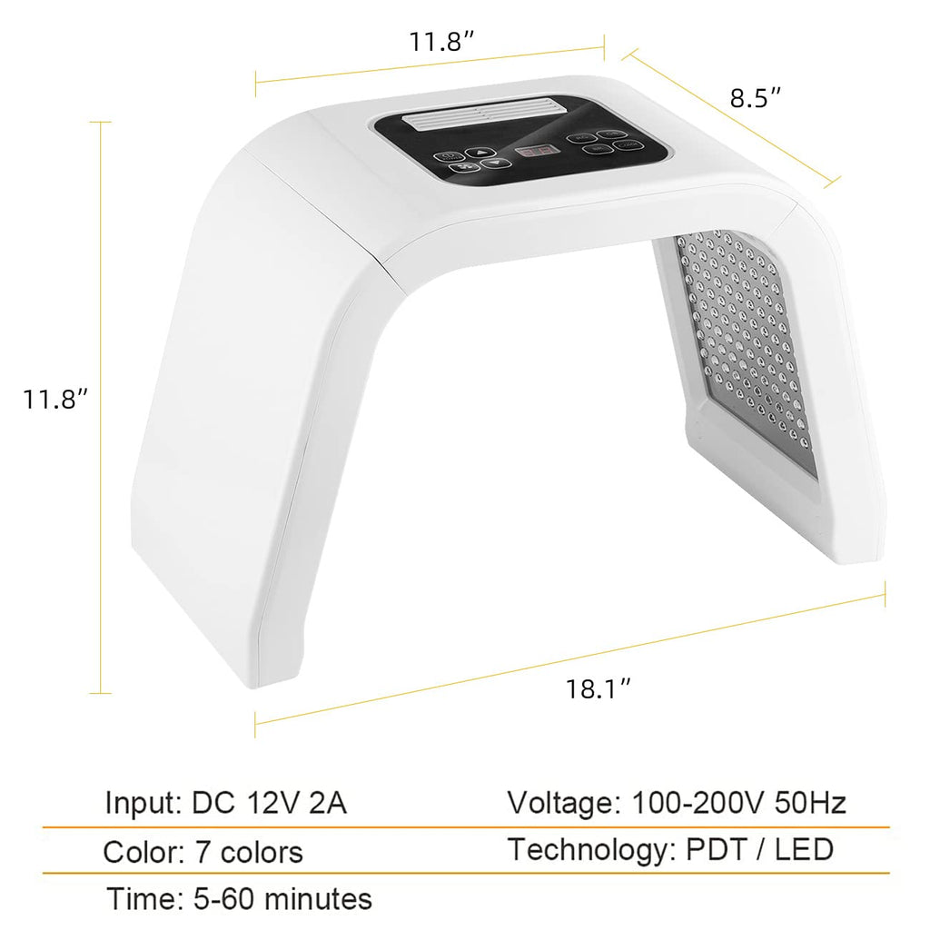 7 Color Facial Lamp, LED 7 Color Face Mask Machine, Skin Care Facial Light, Salon & SPA Beauty Equipment