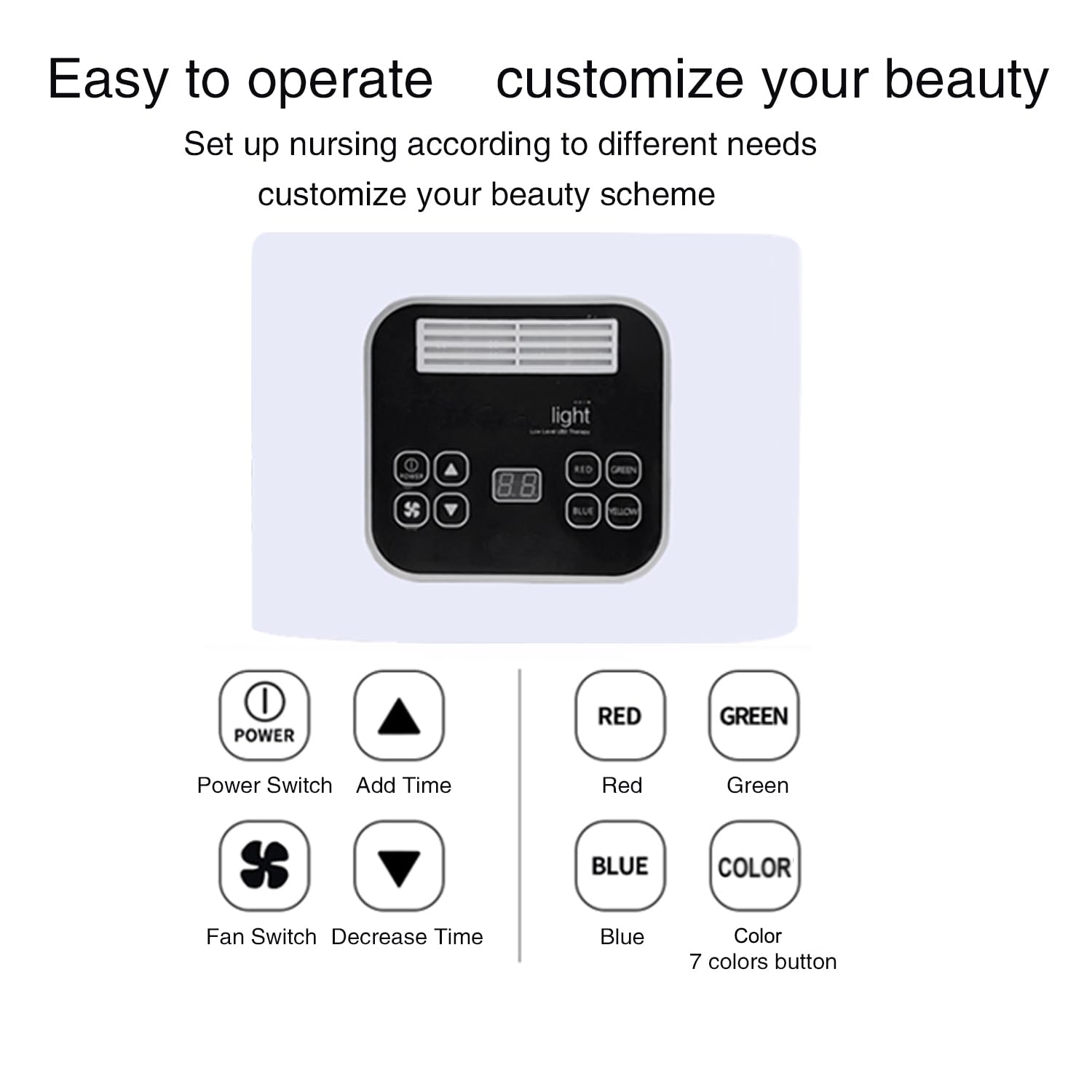 7 Color LED Face Mask LED Light Therapy Equipment for Skin Care at Home Beauty Salon Equipment