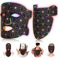 Red Light Therapy Mask for Face, 3000 mAh Rechargeable LED Face Mask Light Therapy with 850NM Near-Infrared, 8 Colors Red Light Mask, Skin Care Device at Home and Travel for Skin Rejuvenation