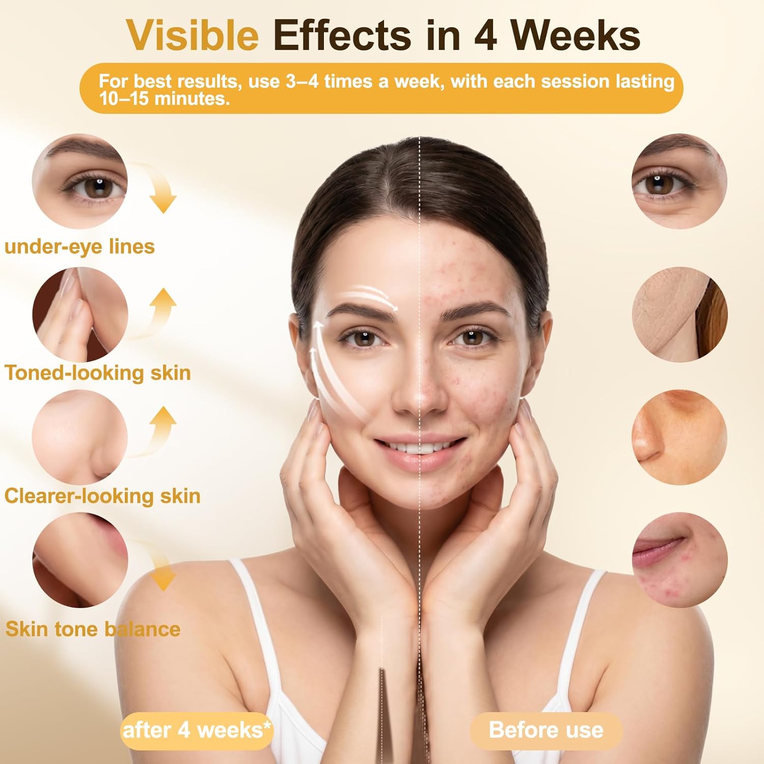 Red Light Therapy Mask for Face: 4 Modes LED Face Mask For Wrinkles with 850nm(NIR) & 630nm Red Light Mask For Glowing Skin At-Home , Infrared Light Mask with 3000mAh Controller, Timer, 276 Led Beads