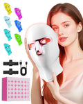 Red Light Therapy for Face- LED Light Therapy Mask Skin Care Mask,Cordless LED Face Mask face & Neck Red & Infrared Lights Masks Wavelength,USB C Rechargeable for Home Use Working Travel Yoga