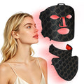 Red Light Therapy for Face and Neck Mask,160 LED Beads Silicone Facial Light Therapy,Rechargeable Portable LED Skincare Mask with Remote Control,Timer & 3 Adjustable Brightness